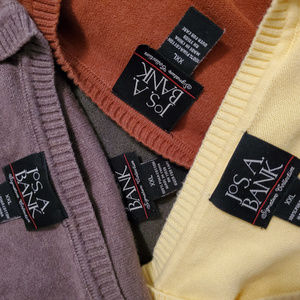 FOUR Jos. A. Bank Pima Cotton V-Neck Sweaters Bdl.